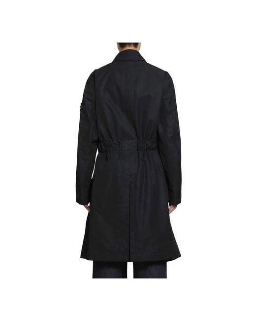 Stone Island Black Trench Coats for men