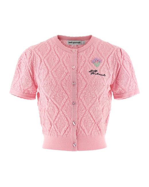 Cardigans Self-Portrait de color Pink