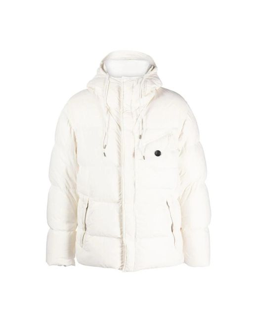 C P Company White Winter Jackets for men