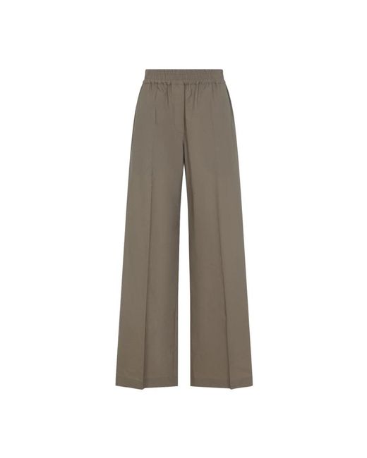 Brunello Cucinelli Gray Wide Trousers