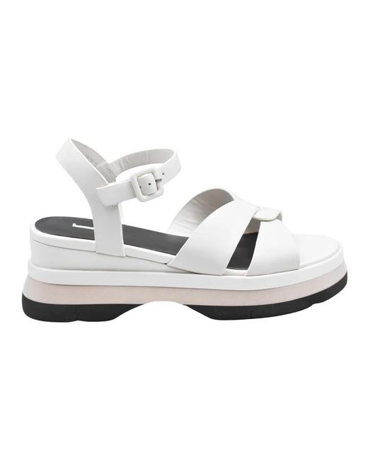 Jeannot White 522 Keilsandalette