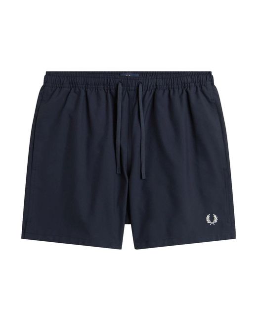 Fred Perry Swim Shorts in het Blue voor heren