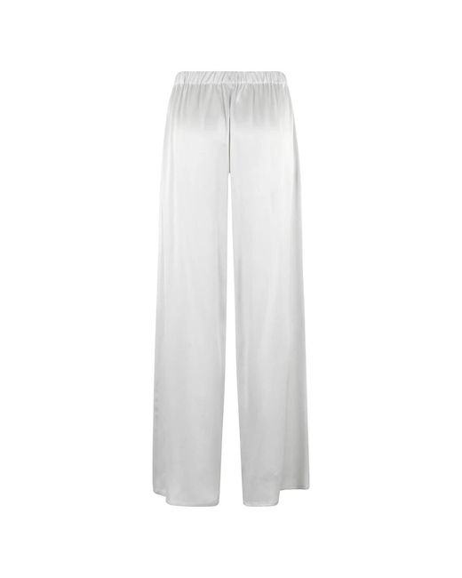 Antonelli White Wide Trousers