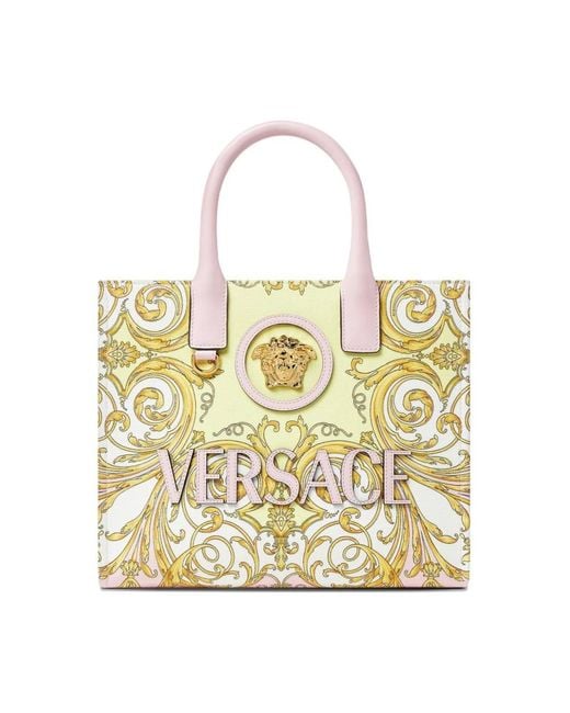 Versace Metallic Tote Bags