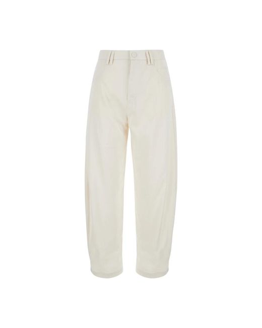 Trousers > wide trousers Pinko en coloris White