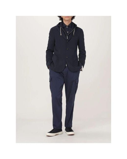 Casual Shirts di Eleventy in Blue da Uomo