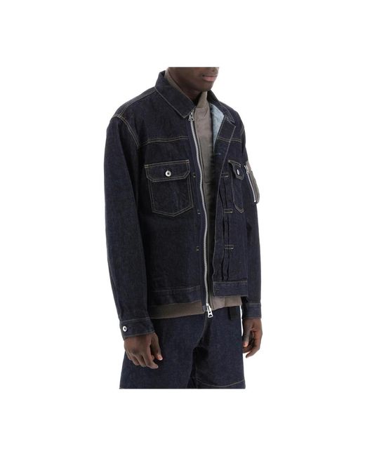 Jackets > denim jackets Sacai pour homme en coloris Blue