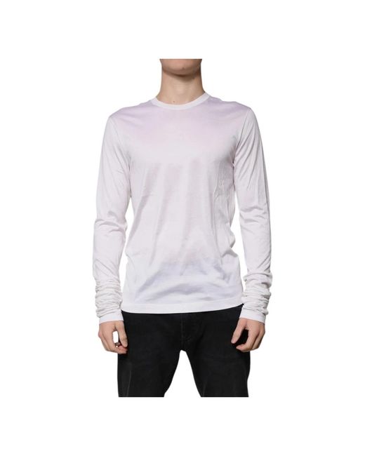 Long Sleeve Tops Dolce & Gabbana de hombre de color White