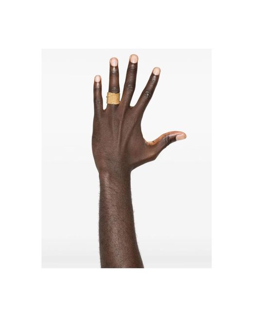 Dries Van Noten Metallic Rings for men