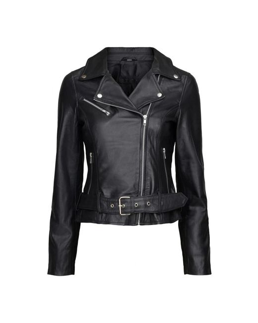 Notyz Black Leather Jackets
