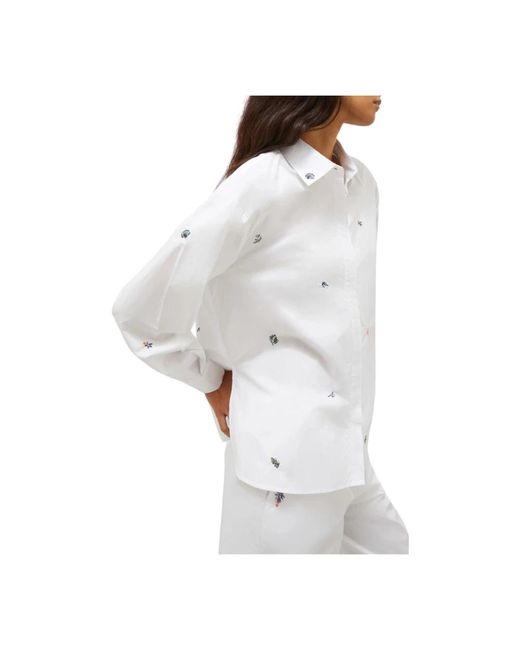 Marella Overhemden ,Wit ,Witte Blouse Karman Stijl in het White