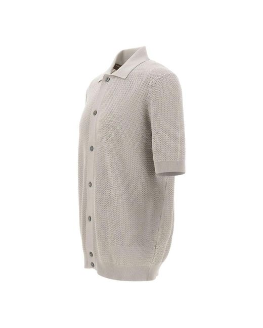 FILIPPO DE LAURENTIIS Gray Cardigans for men