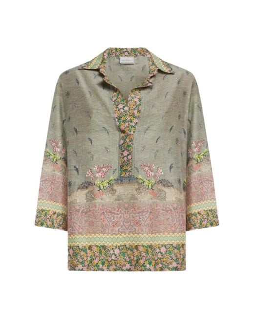 Pierre Louis Mascia Natural Blouses