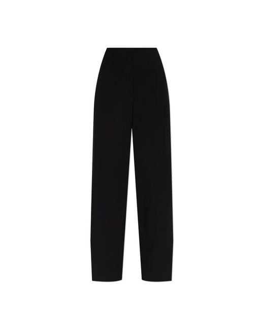 パンツ SPORTMAX Women Straight Pants MARCHE003 Black Sportmax Straight Trousers in Black | Lyst