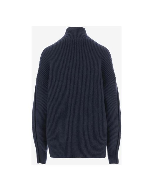 Carven Blue Cashmere Knitwear