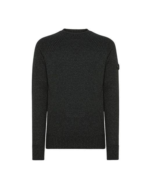 Peuterey Black Round-Neck Knitwear for men
