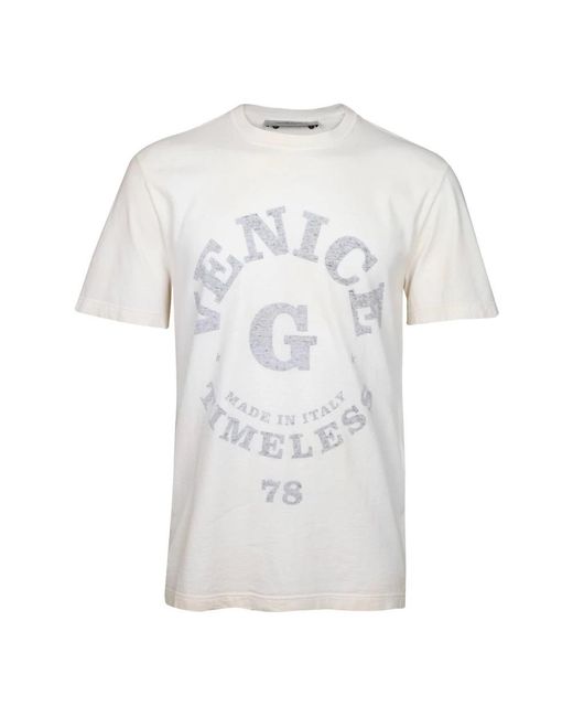 Golden Goose Deluxe Brand White T-Shirts for men