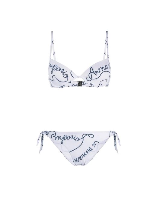 Bikinis di Emporio Armani in White