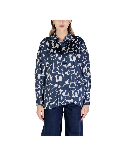 Blouses & shirts > shirts Ichi en coloris Blue