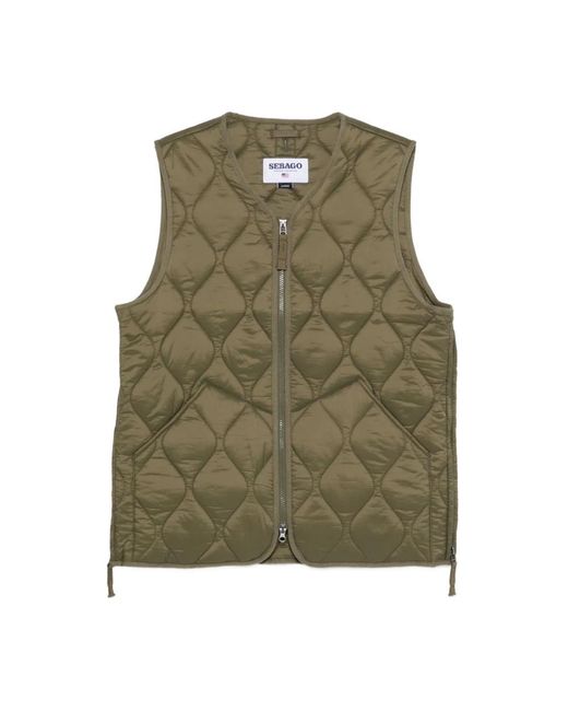 Sebago Green Vests for men
