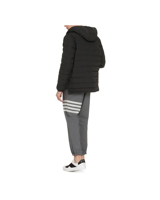 Thom Browne Hooded Down Jacket in het Black voor heren