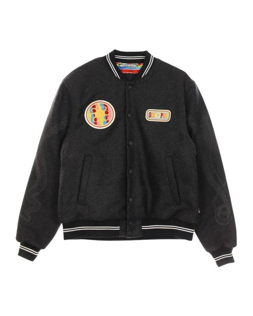 Octopus Jassen ,Grijs ,Vintage College Jack in het Black voor heren