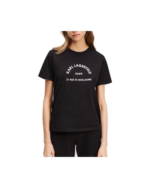 T-Shirts Karl Lagerfeld en coloris Black