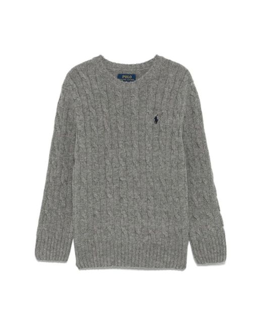 Polo Ralph Lauren Gray Round-Neck Knitwear for men