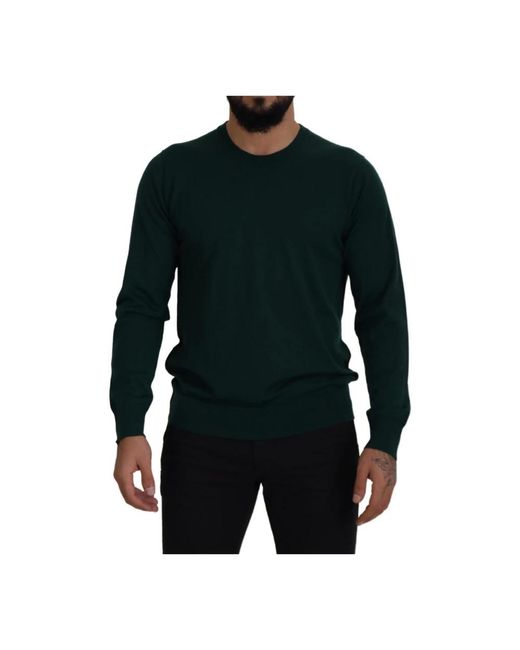 Dolce & Gabbana Black Cashmere Knitwear for men