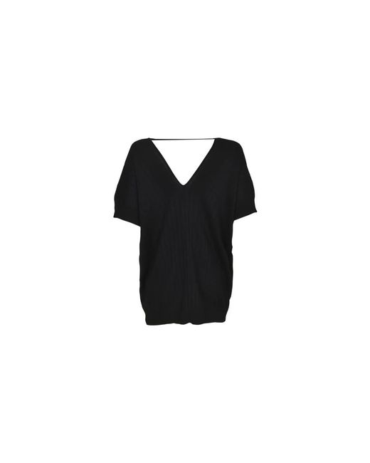 Plan C Black V-Neck Knitwear