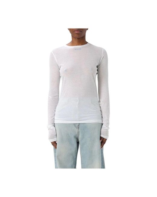 MSGM Gray Long Sleeve Tops