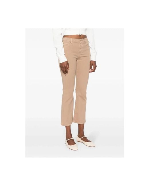 Pinko Natural Cropped Trousers