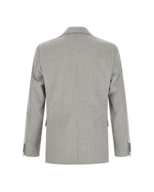 Pal Zileri Gray Double Breasted Suits for men