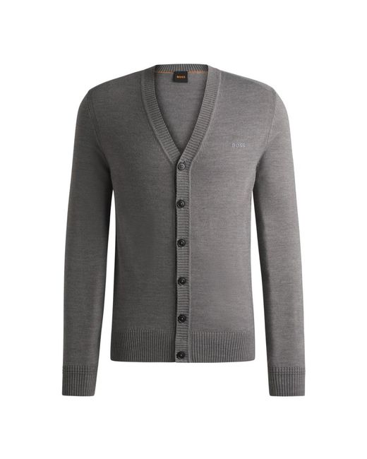 Boss Avac_Cd Cardigan in het Gray voor heren