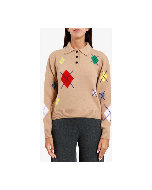 Round-Neck Knitwear MSGM de color Pink