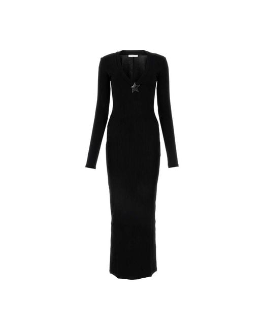 Area Kleedjes ,Zwart ,Zwarte Maxi Jurk Voor Vrouwen in het Black