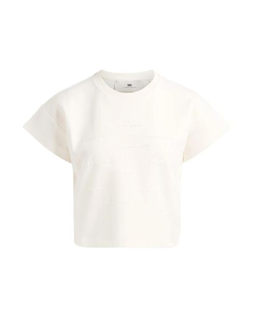 Elisabetta Franchi White T-Shirts