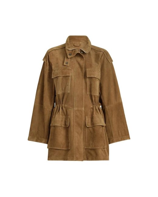 Brunello Cucinelli Brown Leather Jackets