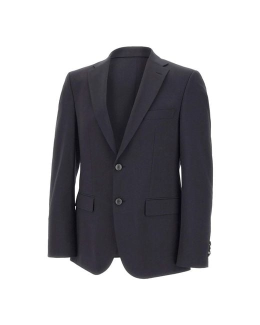 HUGO Jassen ,Blauw ,Wol H-Harvey Jacket in het Blue voor heren