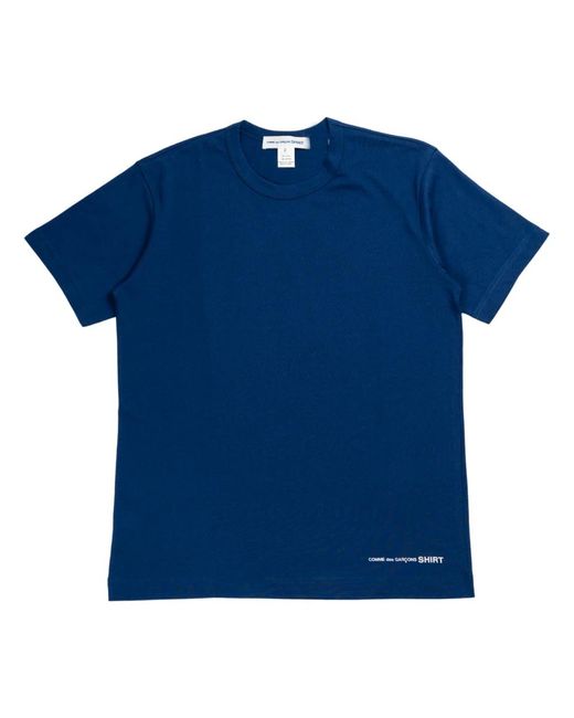 Comme des Garçons Navyblaues baumwoll-t-shirt in Blue für Herren