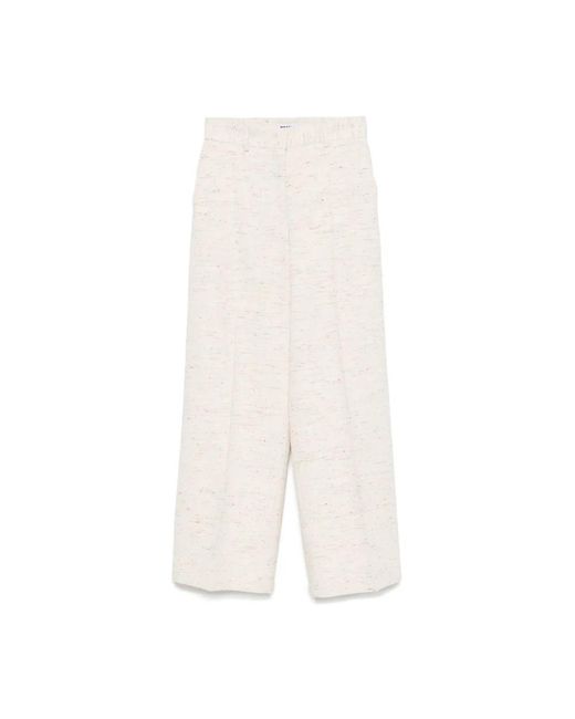 MSGM White Lässige Denim Hose