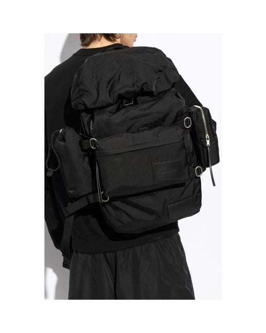 Zaino con logo di Jil Sander in Black da Uomo