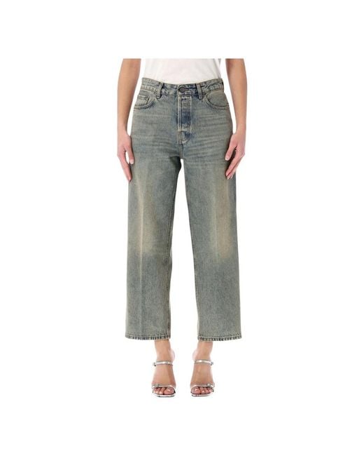 Haikure Gray Cropped Jeans