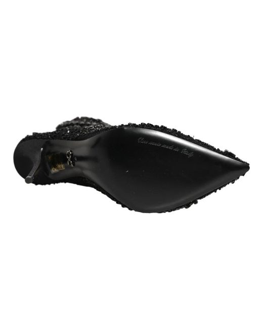 Dolce & Gabbana Black Heeled Boots