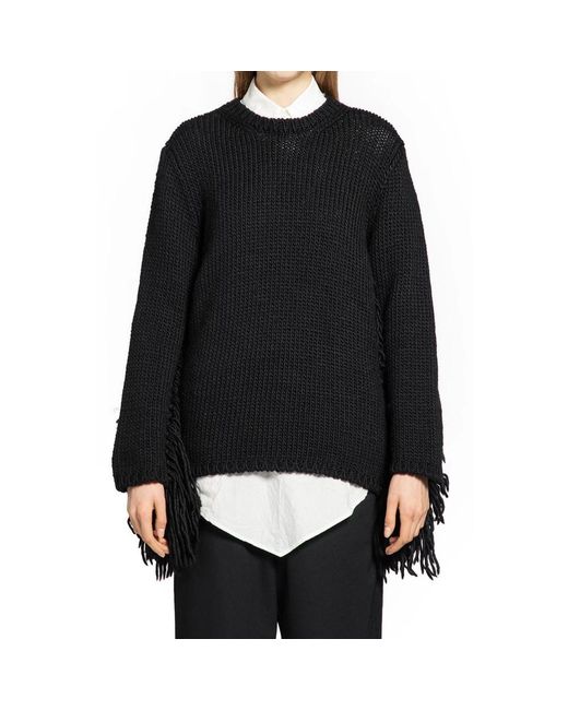 Comme des Garçons Black Round-Neck Knitwear