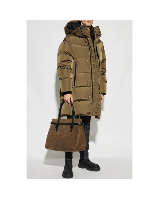 DSquared² Jassen ,Groen ,Lange Donsjas in het Green voor heren