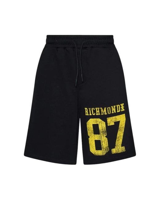 John Richmond Blue Casual Shorts for men