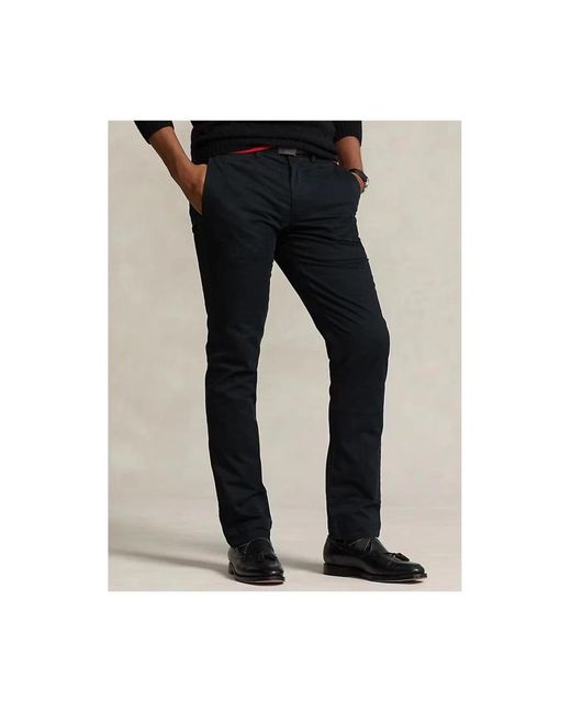 Polo Ralph Lauren Black Slim-Fit Trousers for men