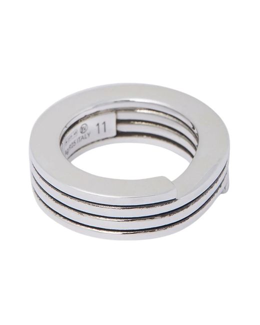 Bottega Veneta Metallic Layered Ring