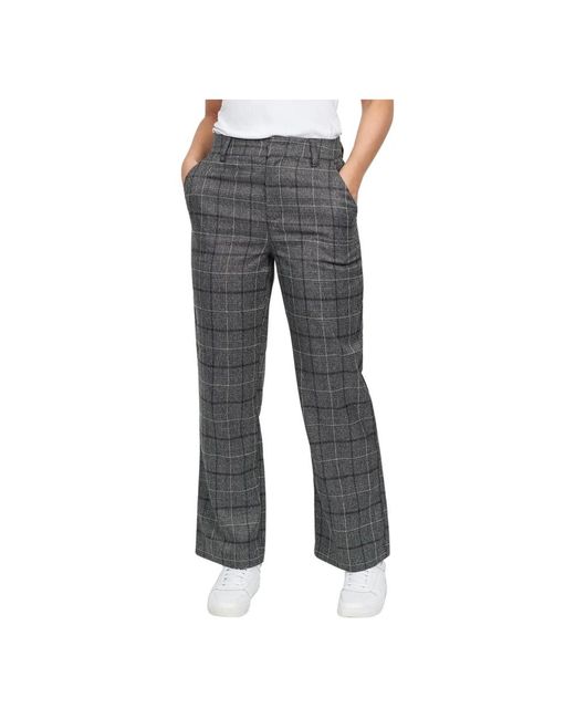 2-Biz Gray Wide Trousers